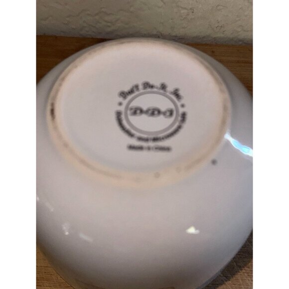 Chicken Soup For The Soul Ceramic Mug 3" Tall Blue Rim White Cup Made In China - Picture 3 of 5